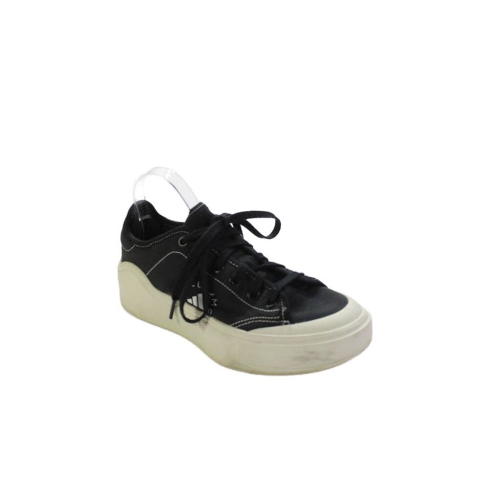 Stella McCartney Womens Platform Contrast Stitch Sneakers Black Size 7